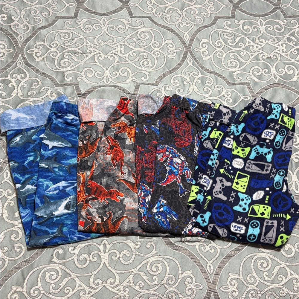 Place Blue and Green Patterned Pajama Pants bundle of 4
